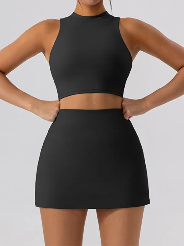 Collared Fitted Vest Top