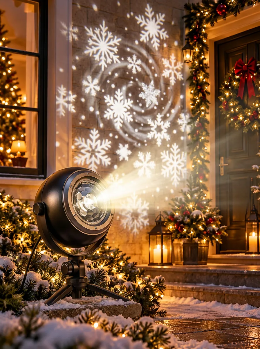 Cozy Snowflake Christmas LED Light Projector