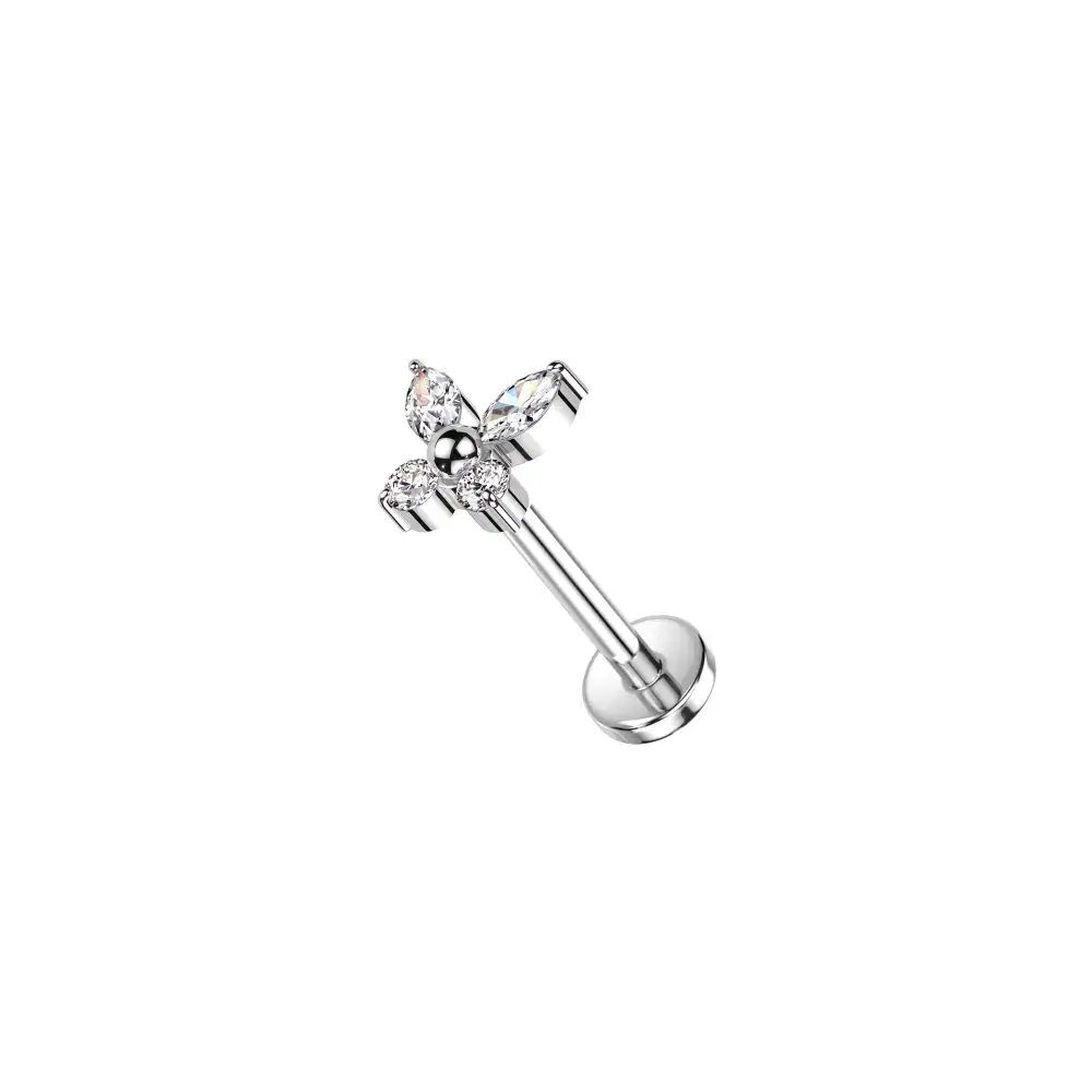 Polished Titanium Labret Stud