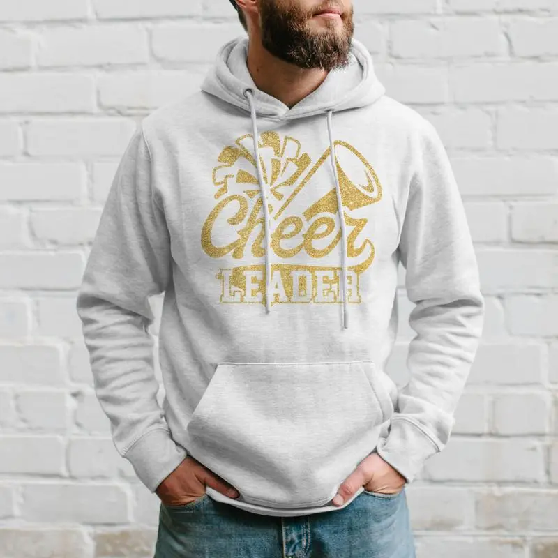 Cheer Leader Era Youth Cheerleader Cheerleading Black Gold Hoodie