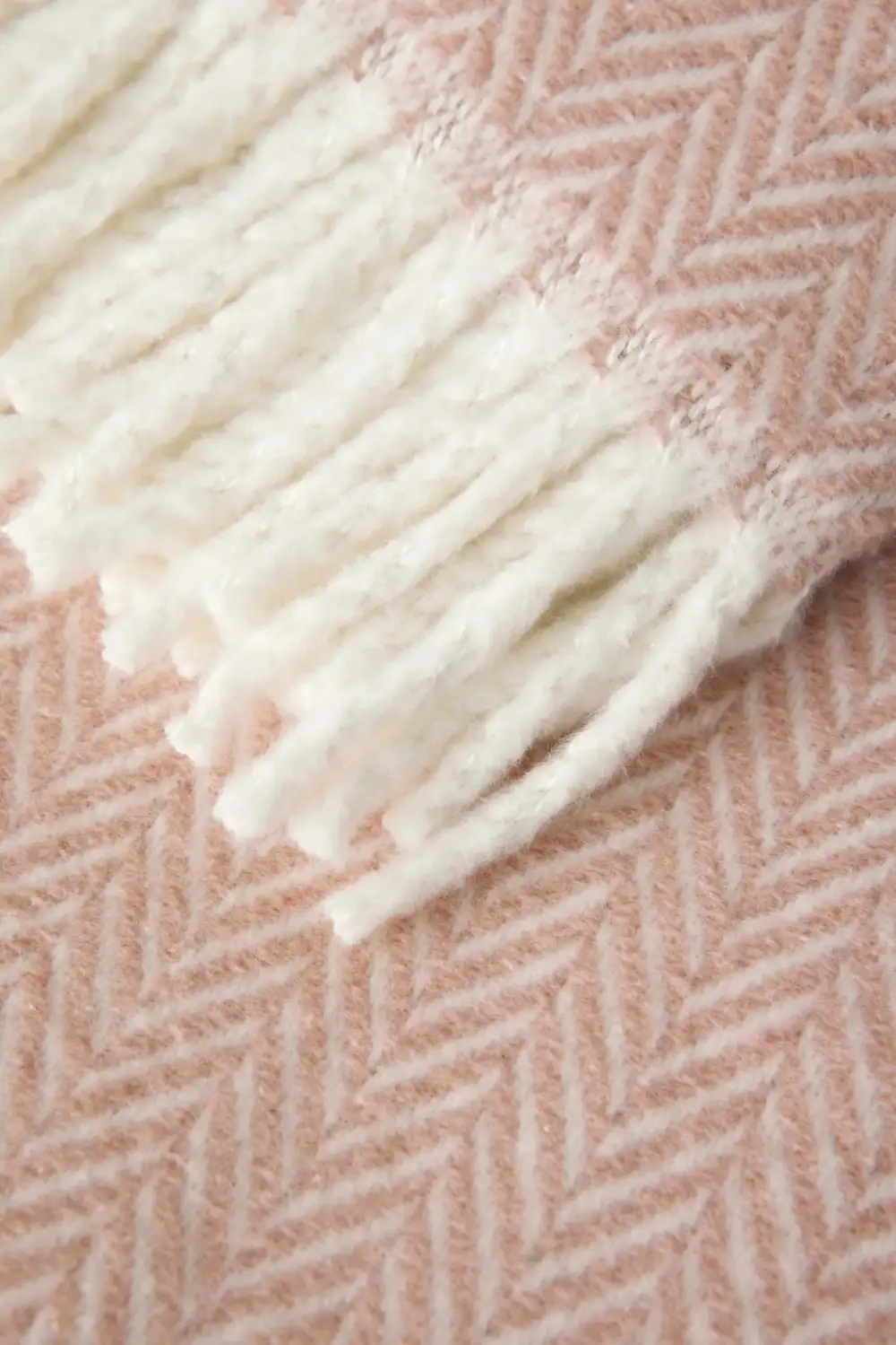 Textured Cotton Blend Throw
