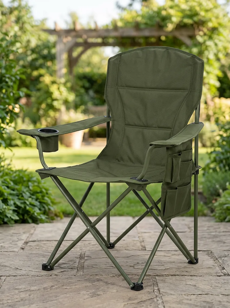 Olive Green Folding Classic Camping Chair