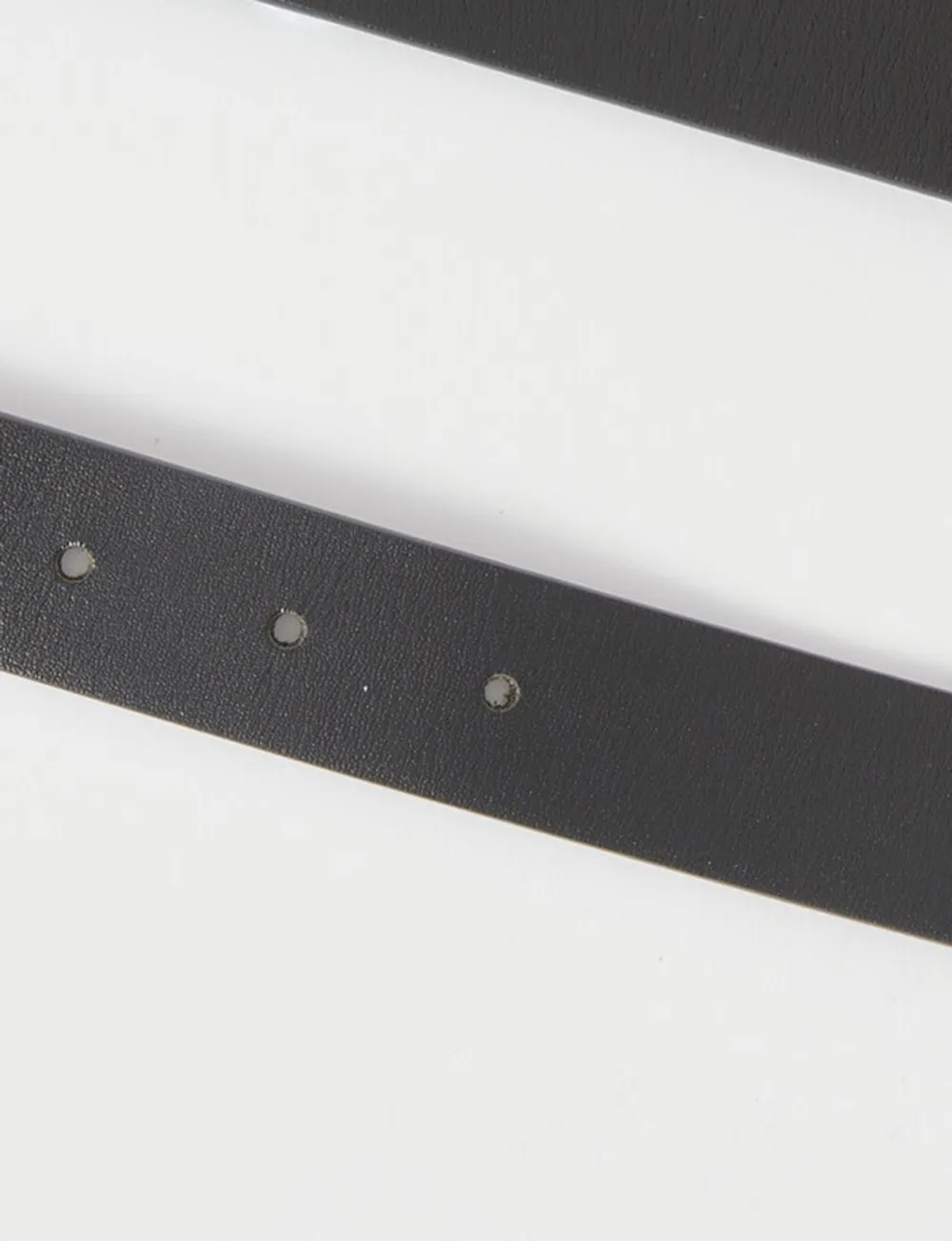 Low-Key Versatile Black Leather Belt