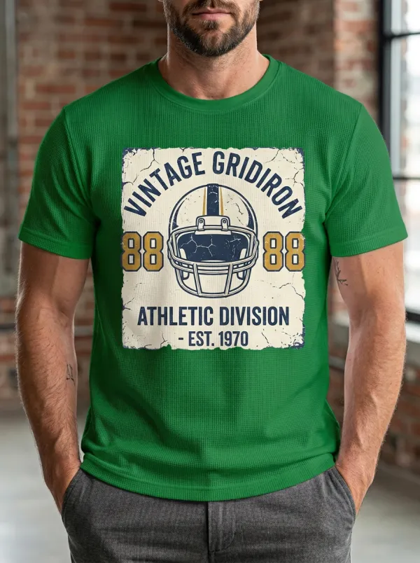 Men's Gridiron Vintage Helmet T-Shirt