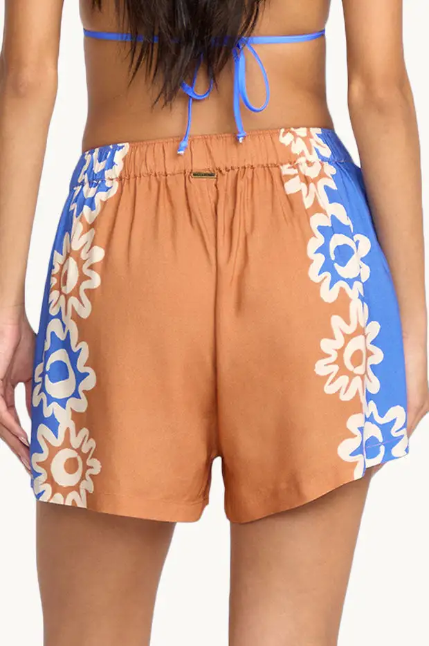 Relaxed Viscose Pull On Shorts