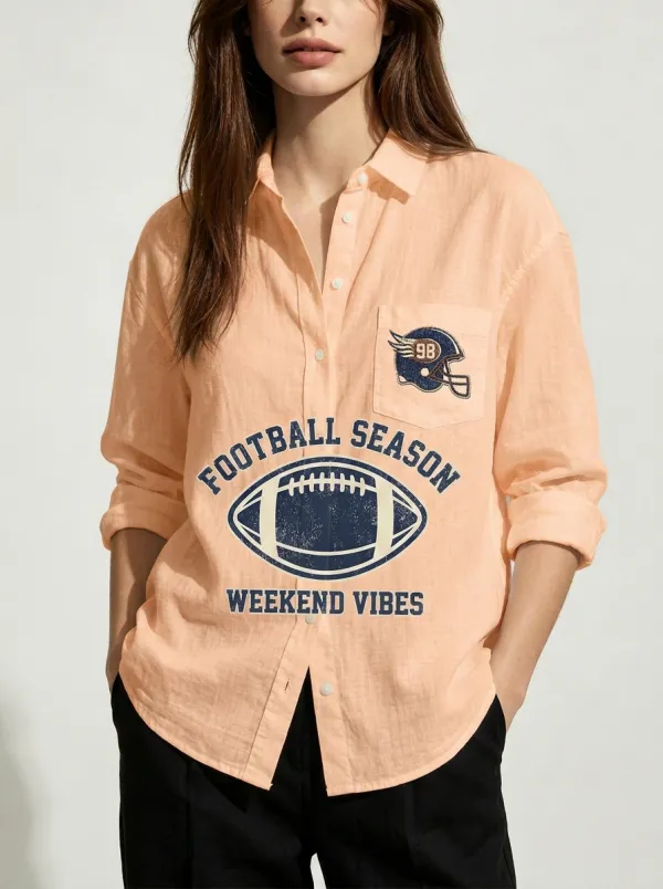 Football Graphic Casual Shirt