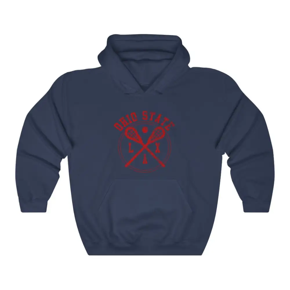 Vintage Badge Lacrosse Graphic Pullover Hoodie