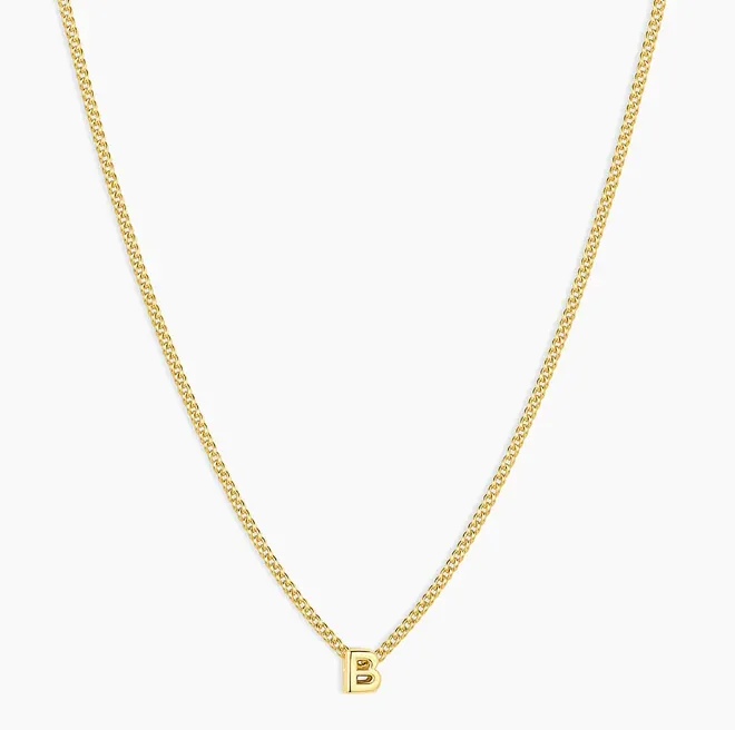 Refined Initial Pendant Necklace