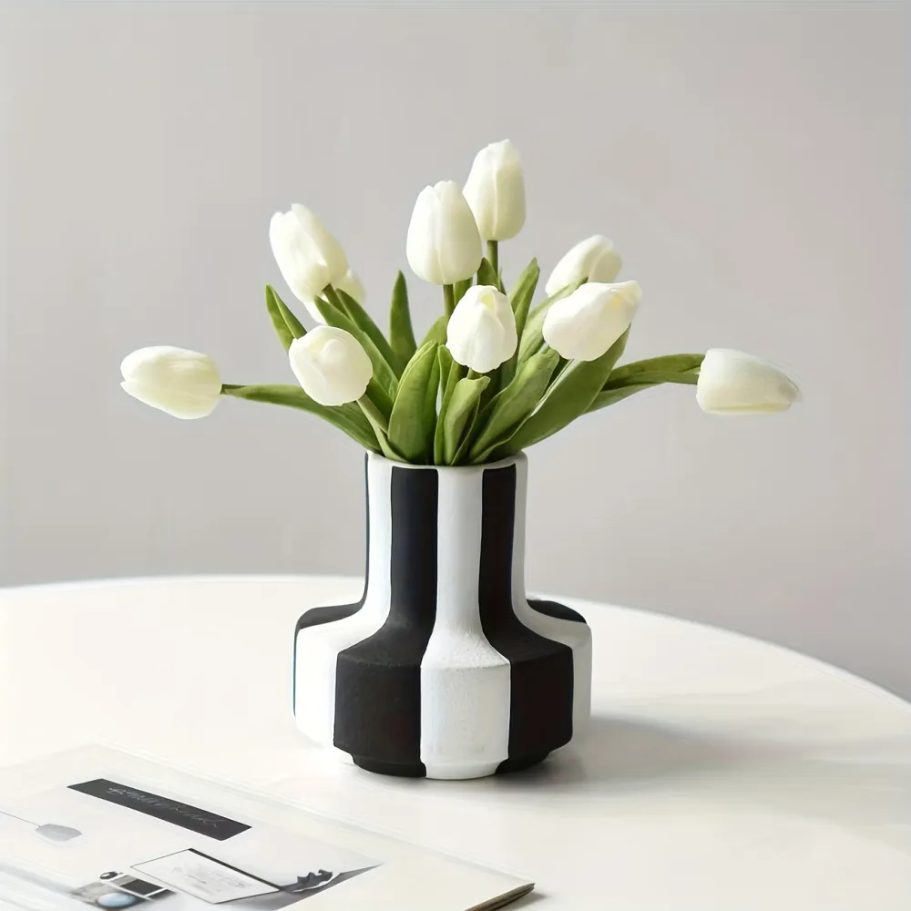 Modern Striped Decor Vase