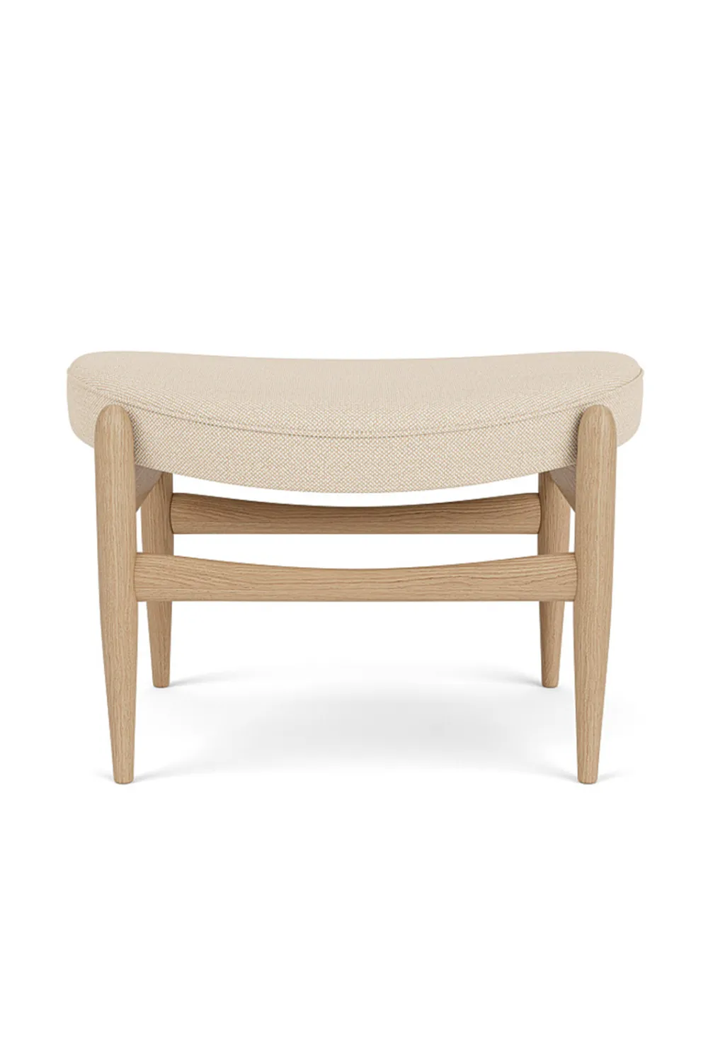 Wooden Base Padded Ottoman