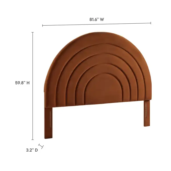 Arched Performance Velvet Headboard