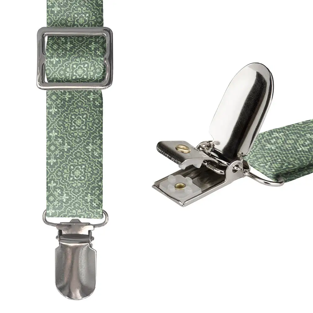 Guilded Medallion Pattern Suspenders