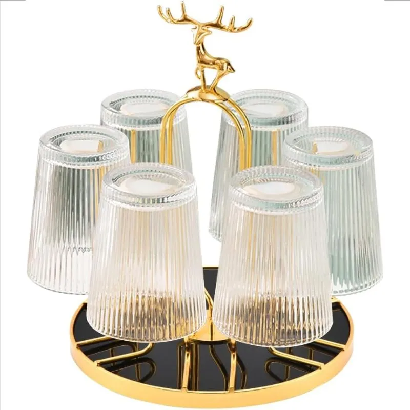 Deer Head Glass Cup Holder