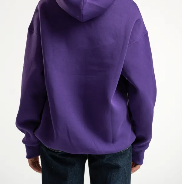 Purple Oversized Hooded Sweatshirt
