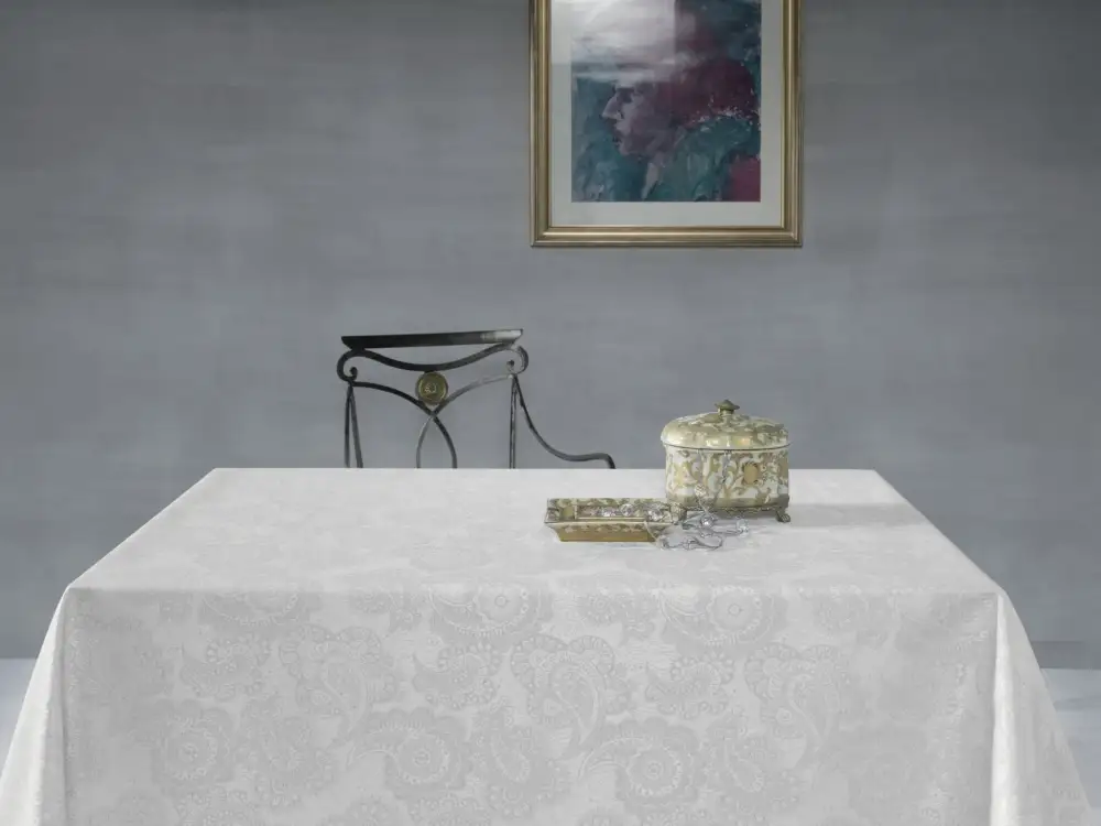 Coated Spill Resistant Tablecloth