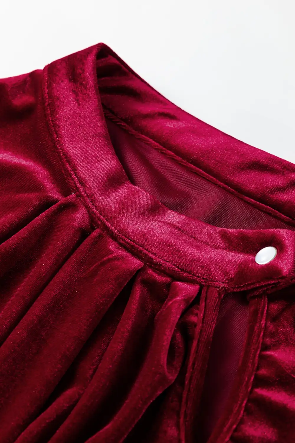 Button Front Long Sleeve Asymmetric Hem Blouse