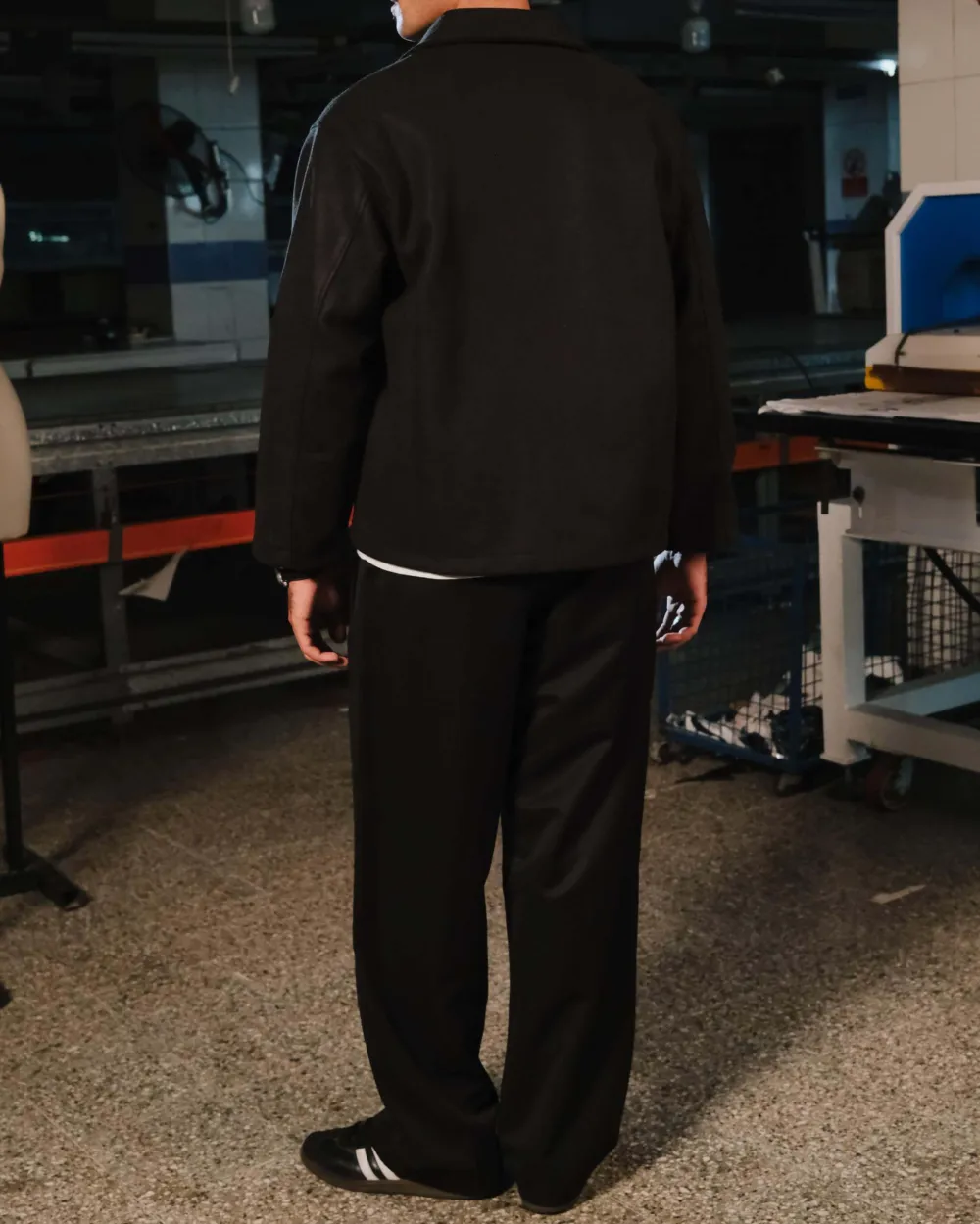 Black Everyday Zip Front Casual Jacket