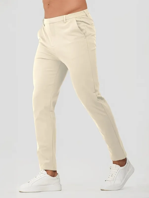 Beige Stretch Pants