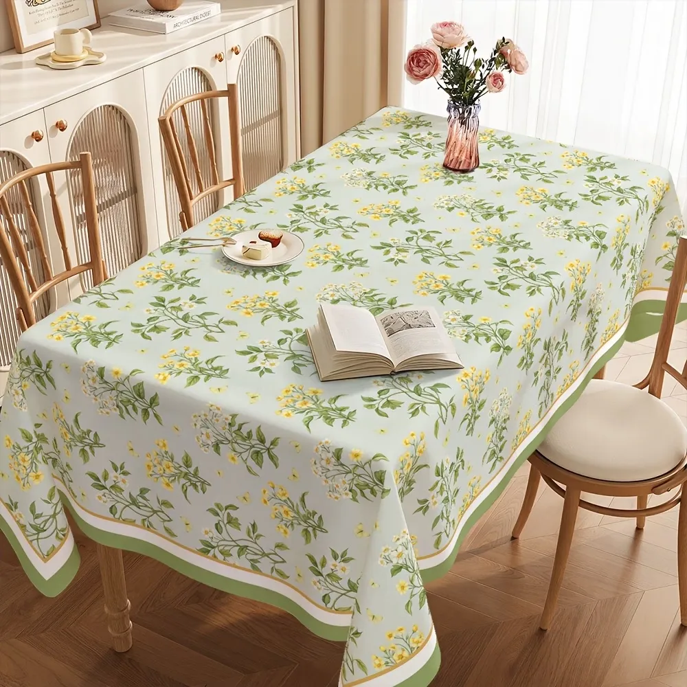 Waterproof Floral Tablecloth