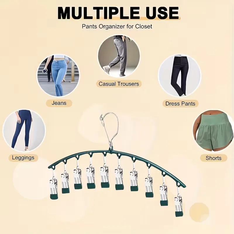 Multi-Clip Clothes Hanger
