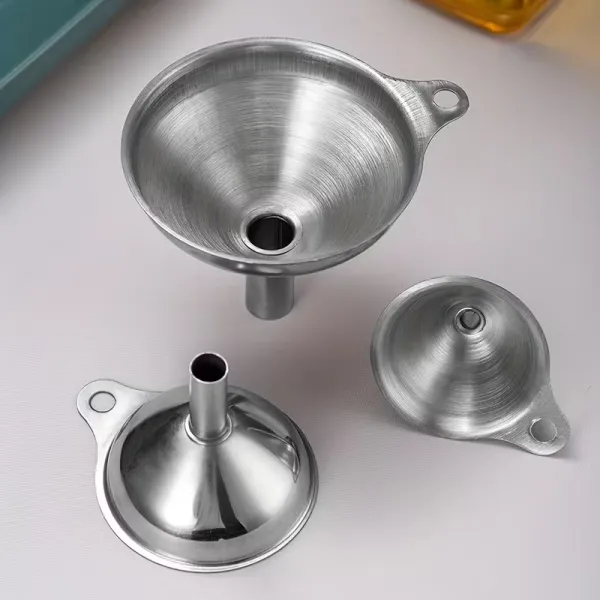 Multi-Size Stainless Steel Funnel Set