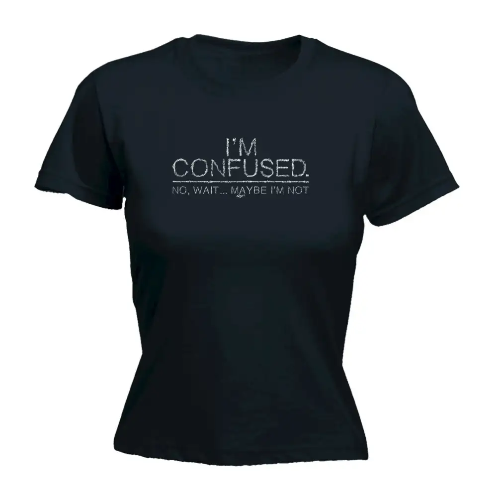 Confused Mood Graphic Fitted Tee