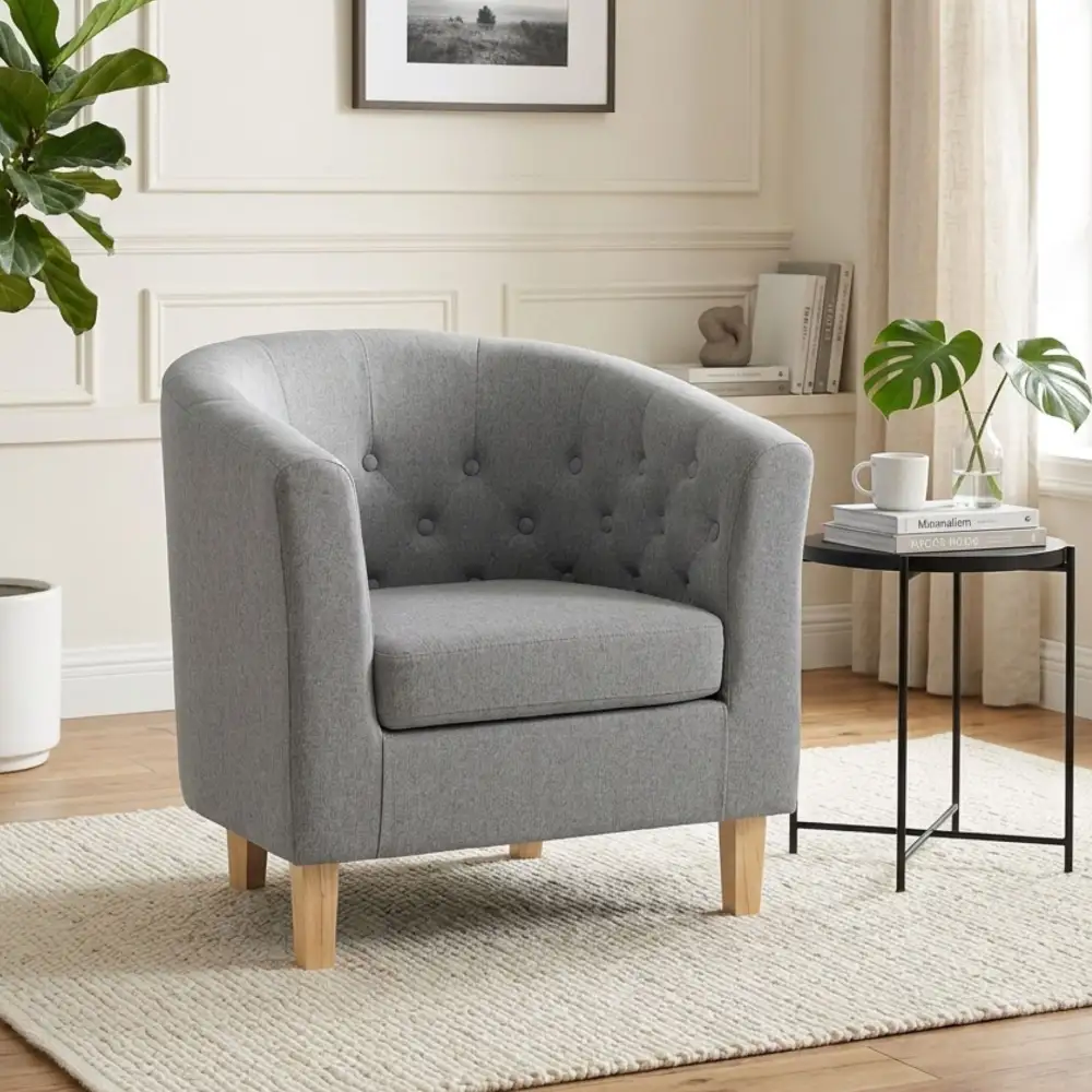 Supportive Soft Upholstered Armchair