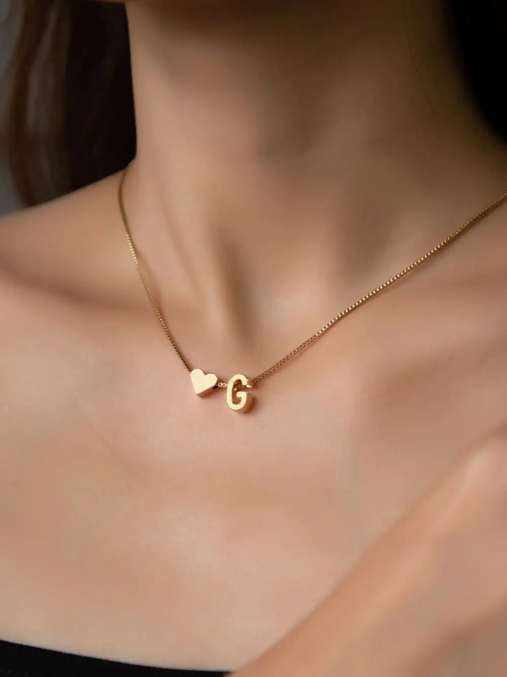 Love Initial Necklace