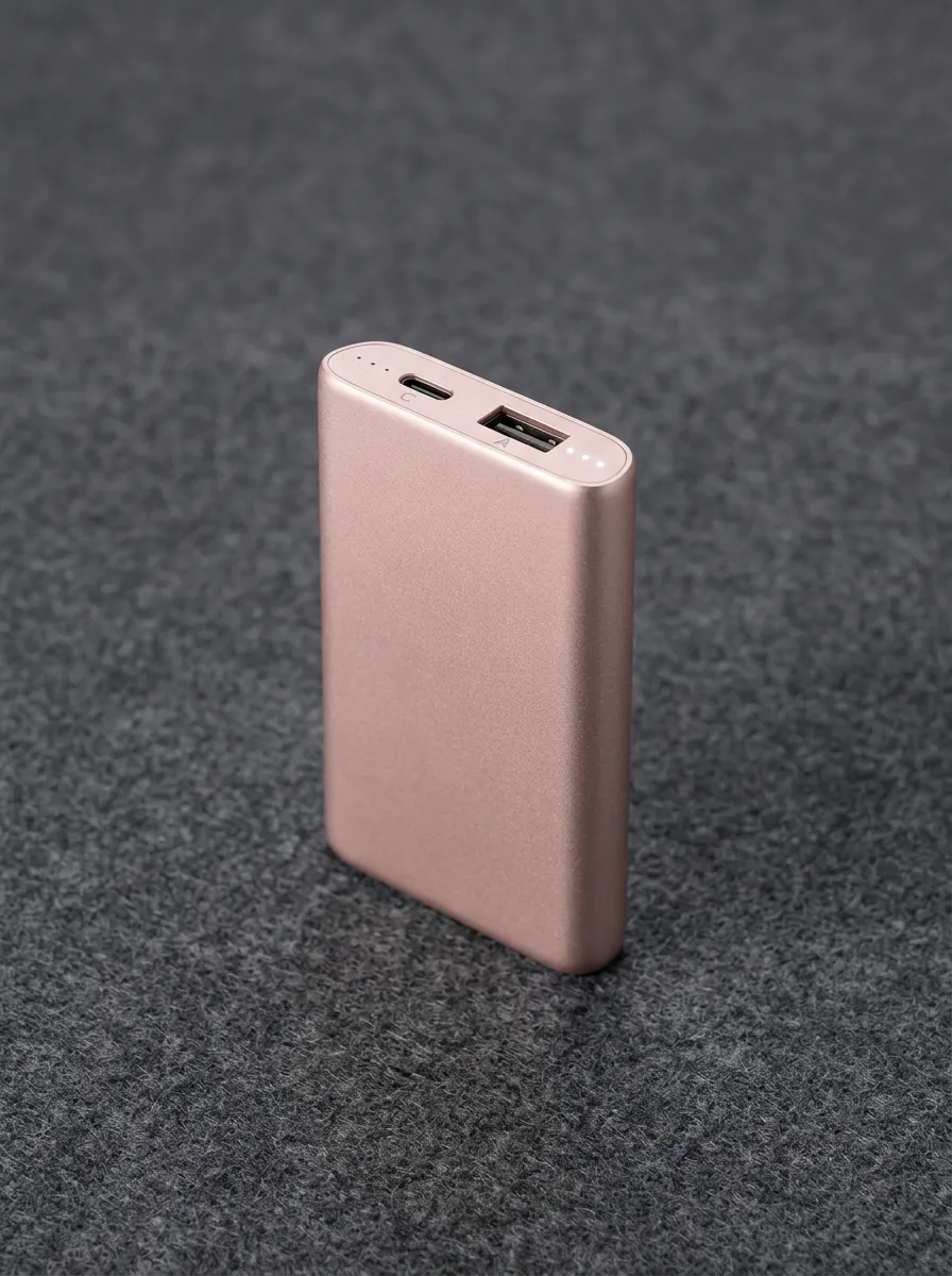 Rose Gold Metallic Power Bank