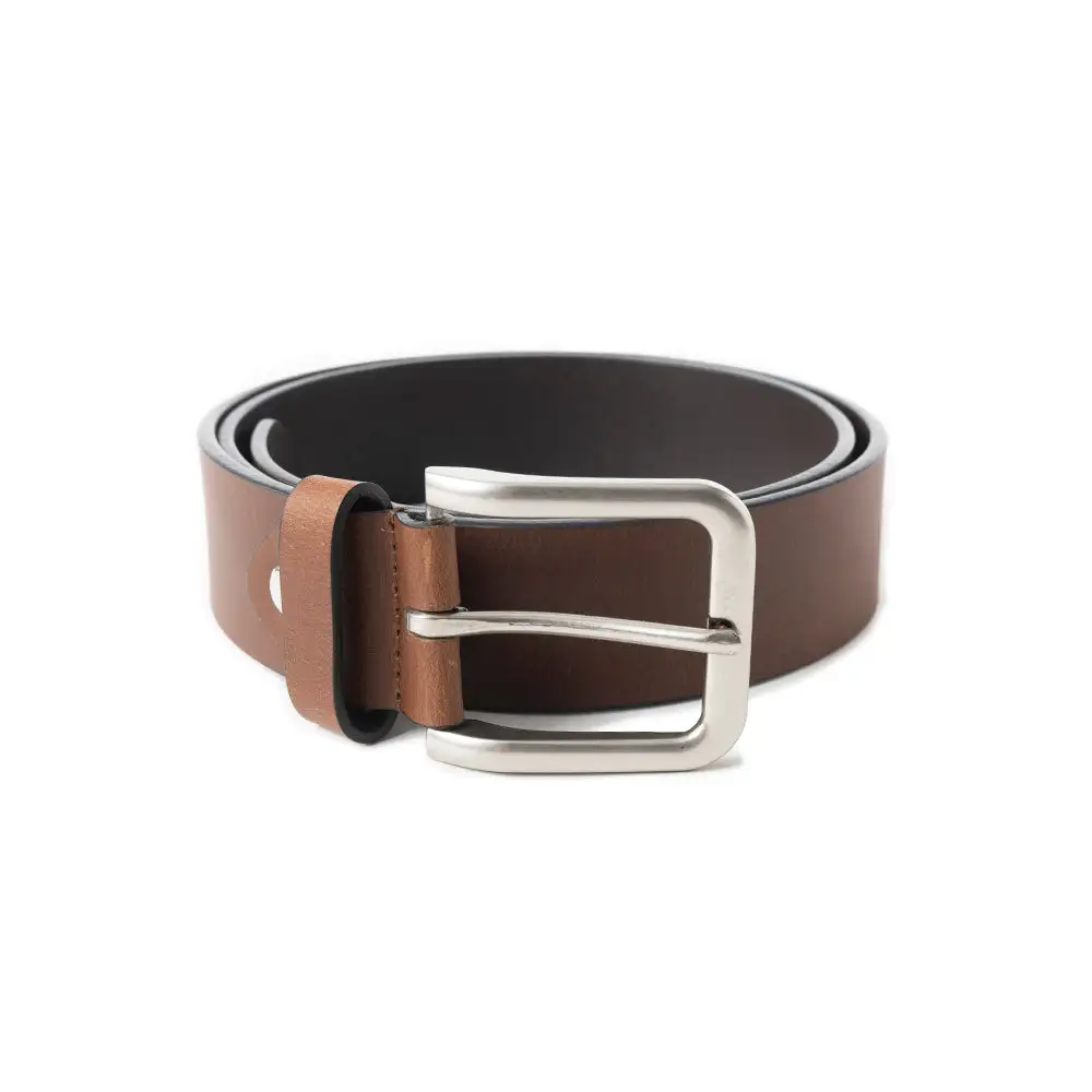 Men's Minimalist Prong Buckle Leather Belt