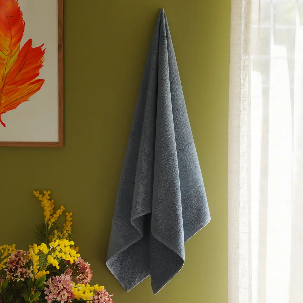 Indigo Cotton Bath Towel