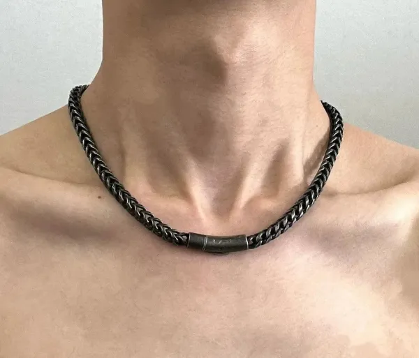 Vintage Square Pendant Necklace