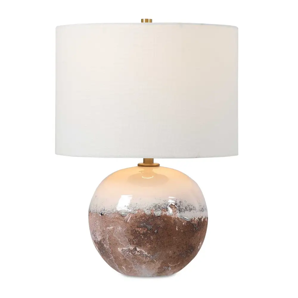 Earth-Toned Ceramic Lamp