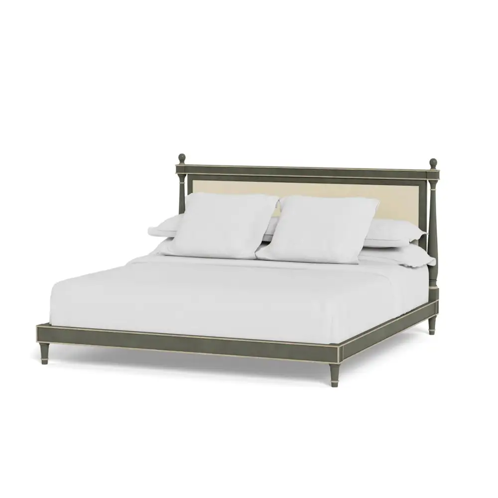 Upholstered Turned Bed Frame