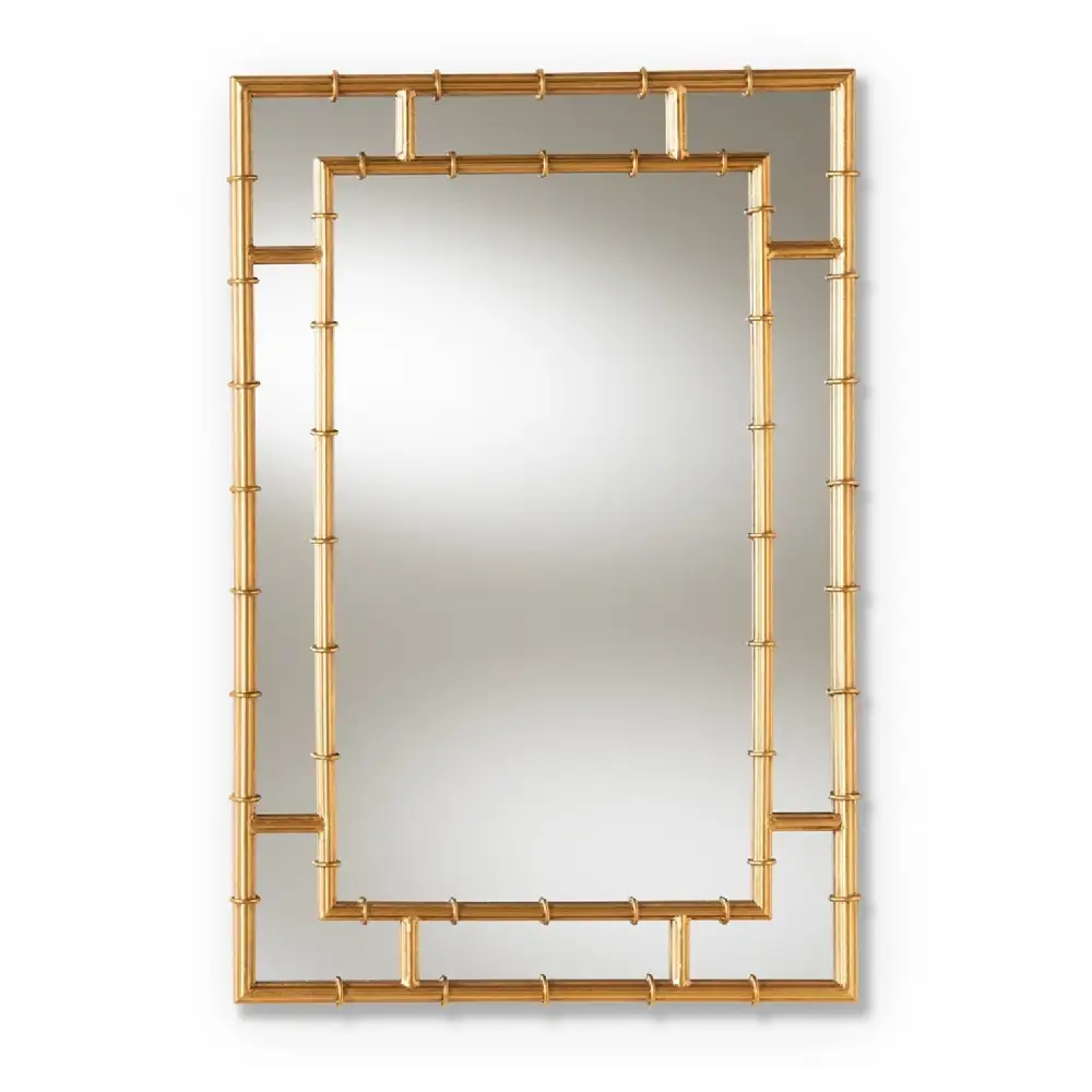 Bamboo Accent Wall Mirror