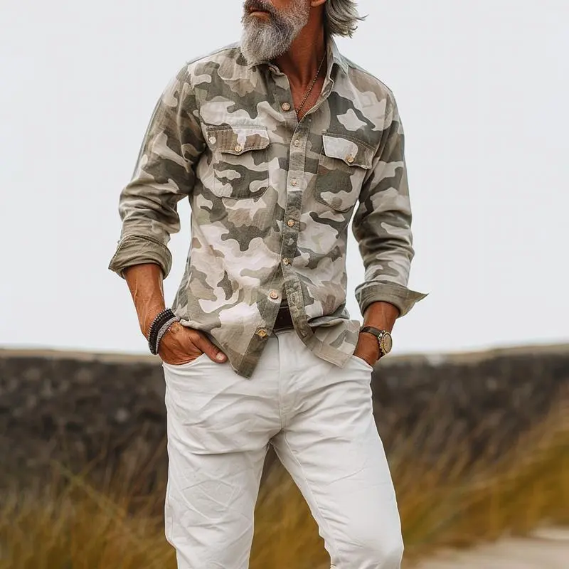 Camo Button Shirt