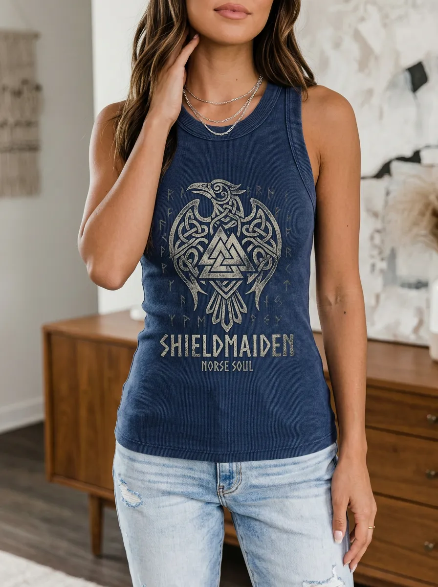 Norse Raven Spirit Tank Top