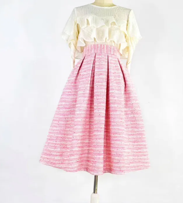 Refined Light High Waist Skirt