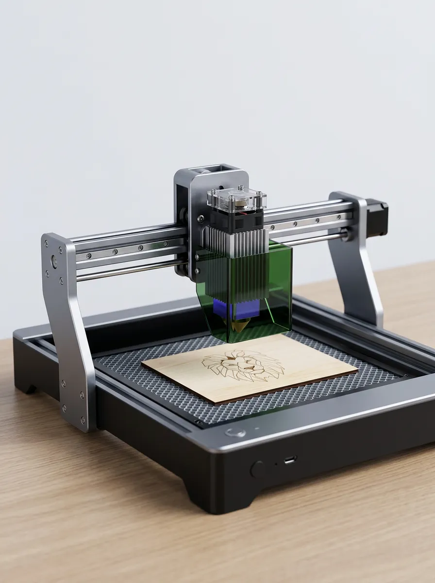 Desktop Laser Engraving Machine for Woodworking Projects