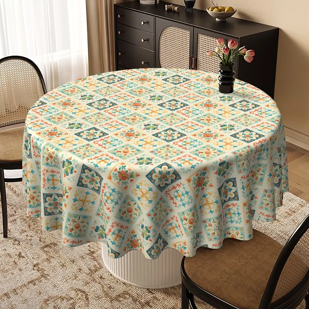 Bohemian Tile Tablecloth