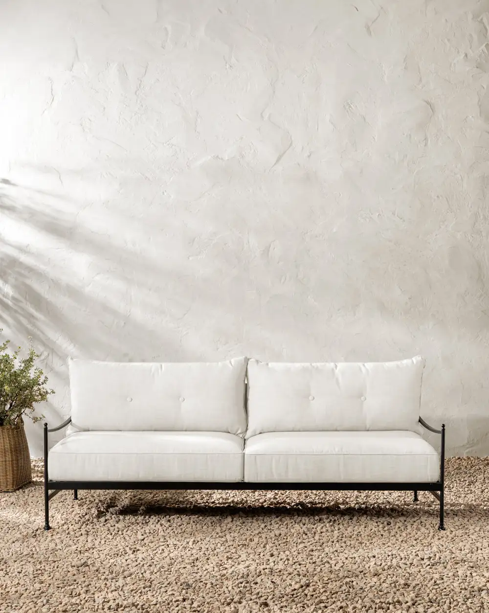 Curved Aluminum Sofa