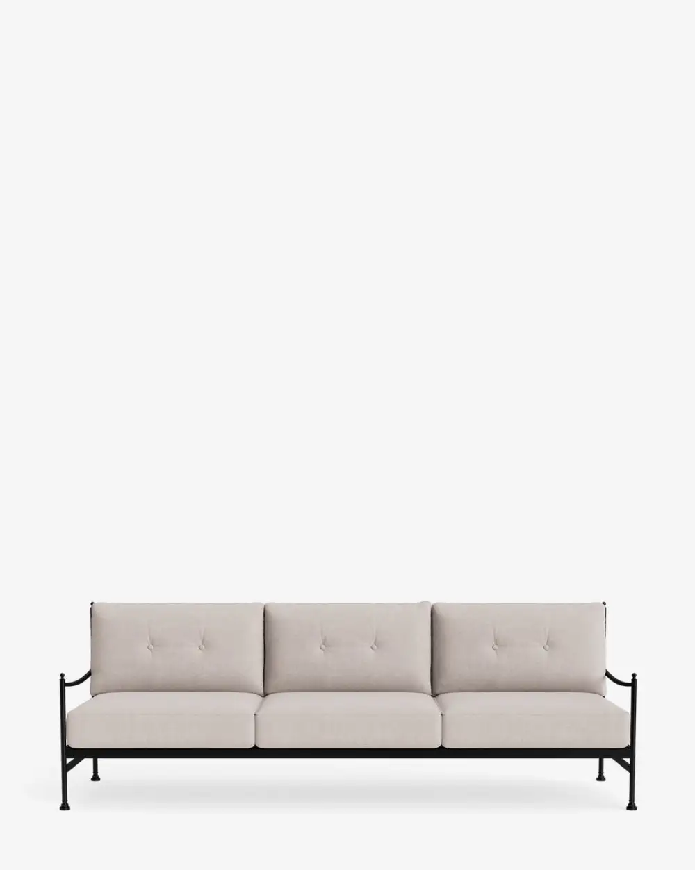 Curved Aluminum Sofa