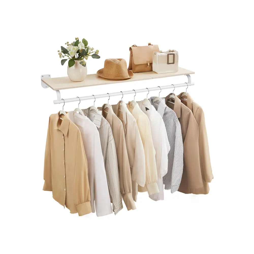 Wall Mounted Space Saving Clothes Rail