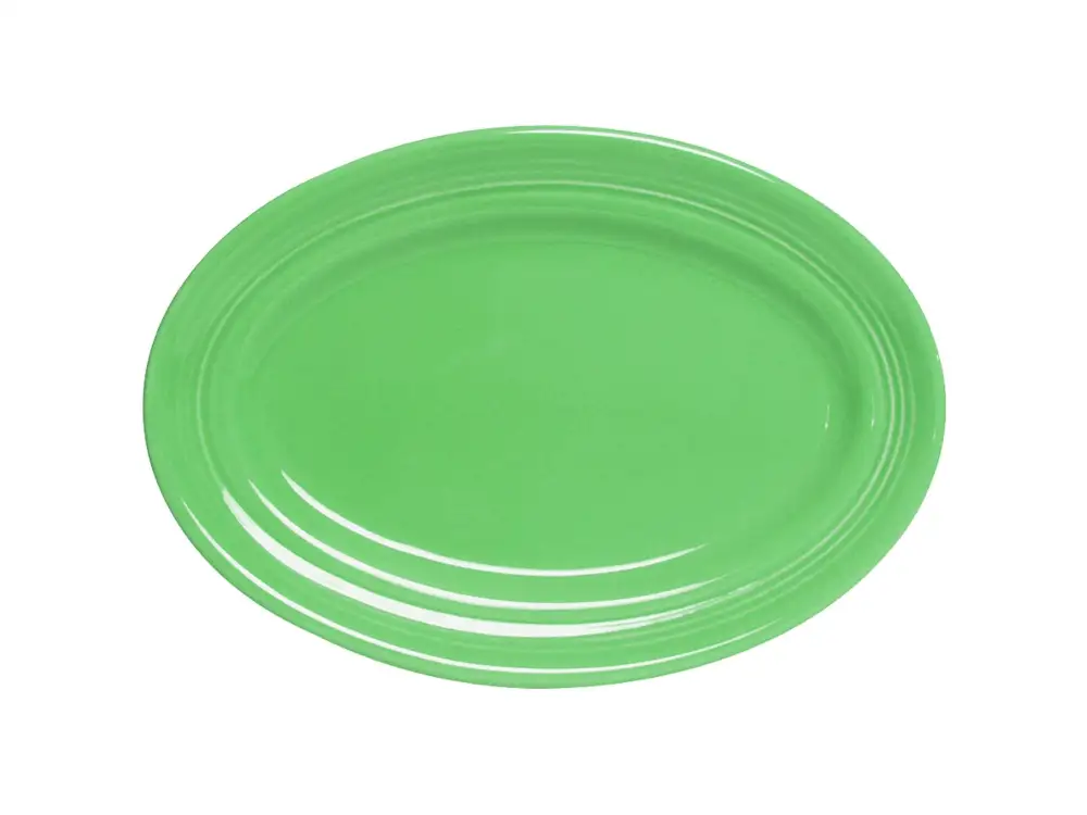 Concentric Pattern Oval Platter