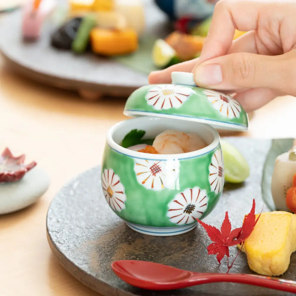 Hand-Painted Steamed Egg Bowl