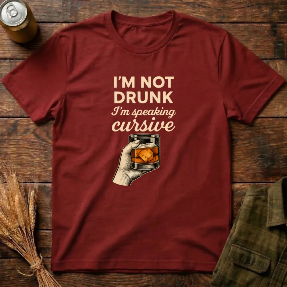 I'M Speaking Cursive Graphic Cotton T-Shirt