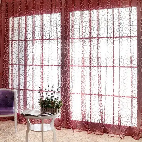 Modern Sheer Window Curtain Panel