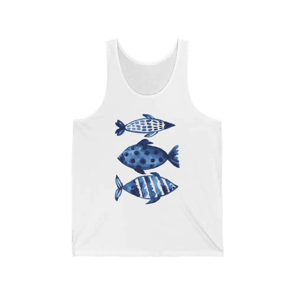 3 Indigo Fish Tank Top
