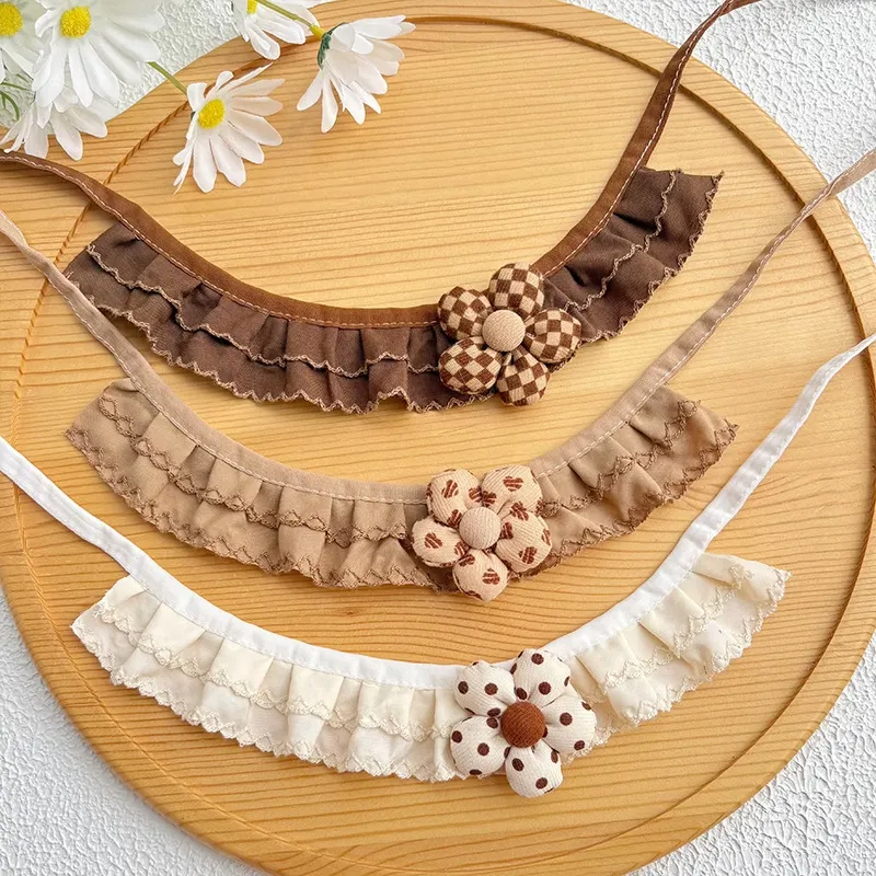 Floral Ruffled Pet Collars