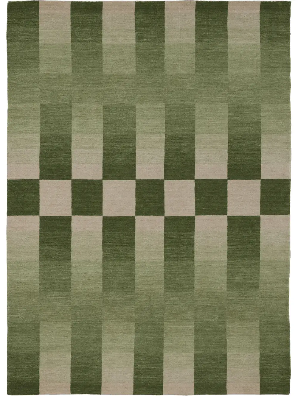 Wool Geometric Distressed Area Rug